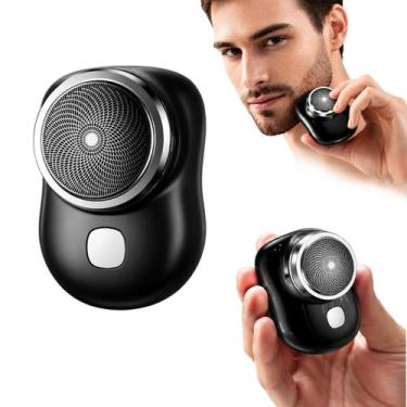 Imagem de Mini Barbeador Elétrico Portátil 5W USBC 6 hs Uso À Prova Dágua Bivolt