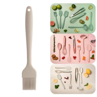 Imagem de Pincel Culinário Silicone Utensílio Cozinha Confeitar Bolos Espatula -