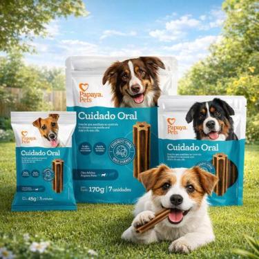Imagem de Petisco Pet Bifinhos Diversos Tamanhos Dental Premium Cães Snack Antit