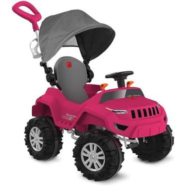 Imagem de Superjipe Reclinável Com Capota Passeio & Pedal (Pink) - Bandeirante