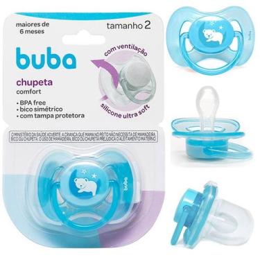 Imagem de Chupeta Comfort Ultra Soft Tam 1 ou Tam 2 Para Bebês com Tampa Proteto