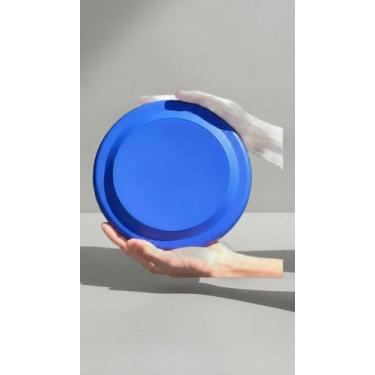 Imagem de Frisbee Pet Cachorro Médio Aerodinâmico Disco Azul - Congratulations S