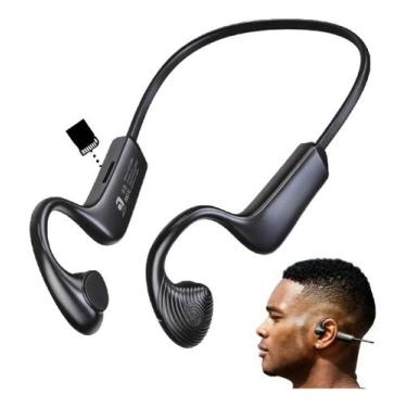 Imagem de Fone de Ouvido Sem Fio Air Condução Indução Óssea Para Celular - gold