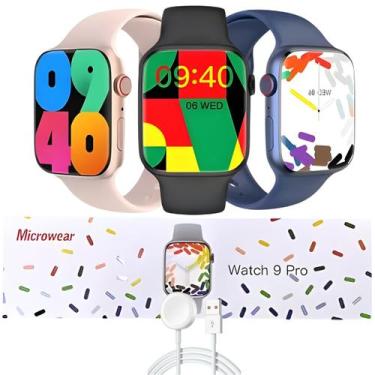 Imagem de Relógio Smartwatch W29 Pro Série 9 Microwear GPS NFC Faz Ligações Moni