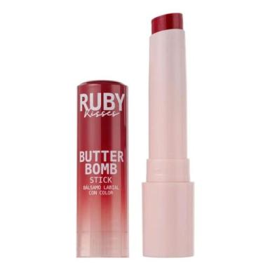Imagem de Gloss Stick Ruby Kisses Butter Bomb - KISS NEW YORK, Cor 7 Merlot
