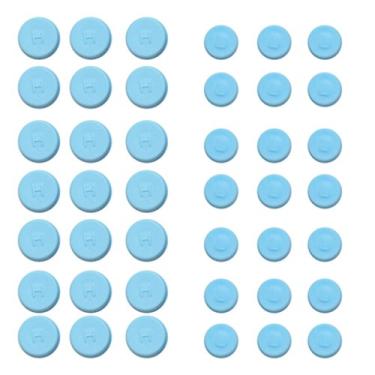 Imagem de Válvula de Ar Condicionado para Carro de 100 Pares Tampas de Serviço E 13 Mm 18 Azul
