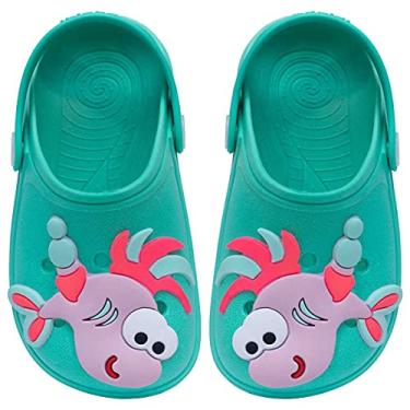 Imagem de Babuche Infantil Menina Peixe 12.30 (Verde, 19/20)