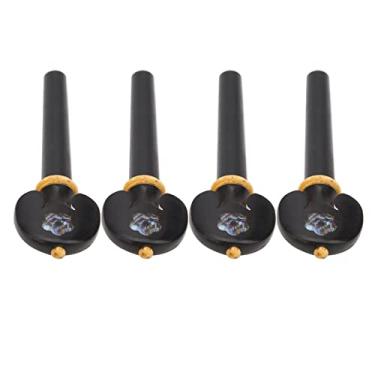 Imagem de Peg de afinação de violino, botões antideslizantes para violino Peg de violino Madeira de ébano para afinação(#2)