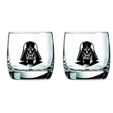 Imagem de Star Wars Conjunto de copos – Darth Vader – Conjunto de 2 copos de coquetel colecionáveis – Capacidade de 295 ml – Design clássico – Base pesada