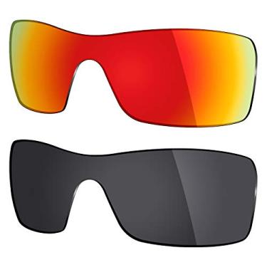 Imagem de Mryok 2 pares de lentes polarizadas de substituição para óculos de sol Oakley Batwolf – Opções