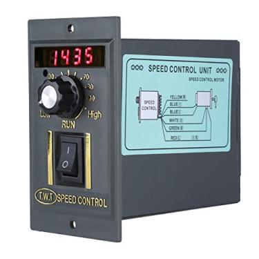 Imagem de 15-400W ajustável 5 tipos Controlador digital de velocidade do motor AC 220V 50Hz Stepless Motor Speed ​​Controller 0-1450rpm (15W)