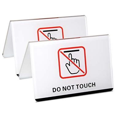 Imagem de Placas de acrílico, Table Top Do Not Touch Sign