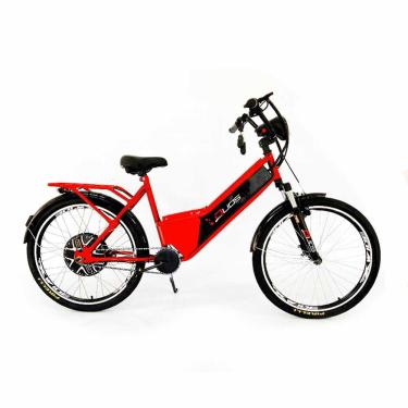 Imagem de Bicicleta Elétrica Duos Confort 800W Lithium - Vermelho - Duos Bike