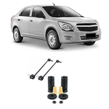 Imagem de Bieleta + Kit Batente Chevrolet Cobalt Dianteiro 2012 Até 2018 O Par