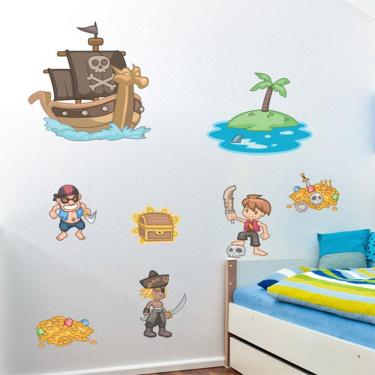 Imagem de Adesivo de Parede - Piratas - 226inm