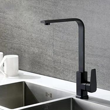 Imagem de Torneira de cozinha filtrada Balck com Dot Brass Purificador Torneira Dupla Pulverizador Torneira de Água Potável Vaso Torneira Misturadora, Preto, China