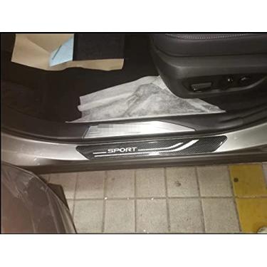 Imagem de GZBFTDH Proteção de Peitoril Soleira da Porta, para Lexus NX200 NX350 2022 Carro Acessórios, Aço Inoxidável Kick Plate Guard de Pedal de Limiar Protetor, Peças para Automóveis