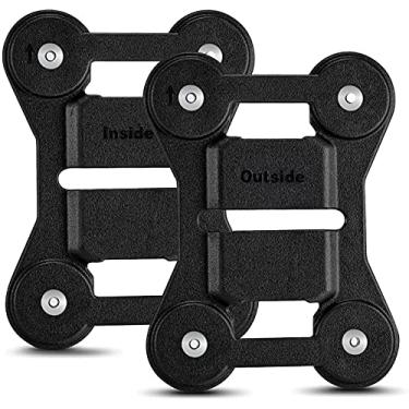 Imagem de BOBLOV Suporte magnético para câmera corporal, clipe traseiro com sucção magnética universal que contém ímãs, feito de sílica preta, cola nas roupas para câmera corporal universal de todas as marcas (8 clipes para ímãs)