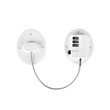 Imagem de Trava De Segurança Senha Gaveta Porta Criança Armários Bebê (Branco)