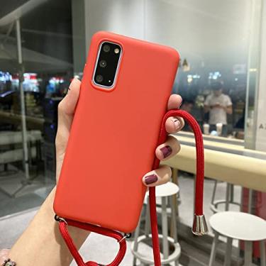 Imagem de Para Samsung Galaxy S20 Ultra S10 E S8 S9 Plus Note 8 9 10 Pro A6 A7 A9 2018 Capa Crossbody Colar Colar Alça de Ombro, Vermelho, Para S7 Edge