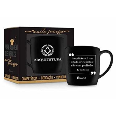 Imagem de Caneca Porcelana 360ml na caixa - Curso Arquitetura Presente Brasfoot