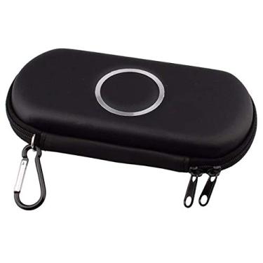 Imagem de Capa de transporte ELIATER PSP Bolsa de viagem portátil Bolsa de zíper compatível com console de jogos Sony PSP 1000 2000 3000, Preto