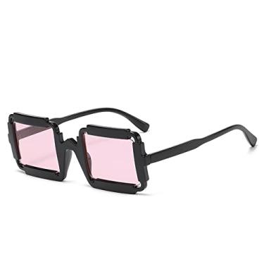 Imagem de Óculos de sol quadrado design de luxo steampunk masculino pequeno oco óculos de sol feminino sombras uv400 óculos gafas de sol, 3, tamanho único