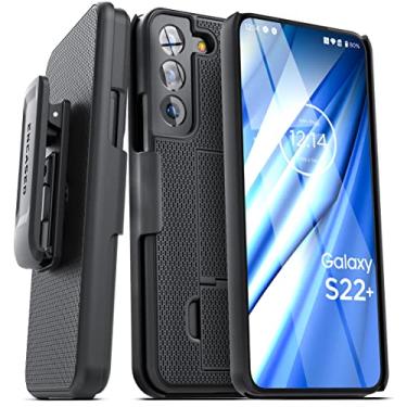Imagem de Capa DuraClip projetada para Samsung Galaxy S22 Plus com clipe de cinto, capa fina para celular com coldre (S22+)