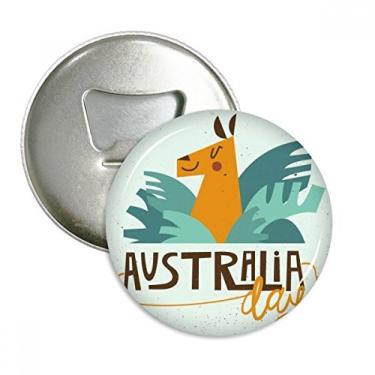 Imagem de Austrália Sydney Ópera e girafa abridor de garrafas ímã de geladeira emblema multifuncional