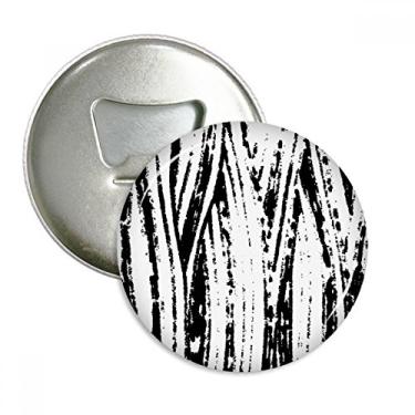 Imagem de Brushwork Abridor de garrafas com textura vertical, ímã de geladeira, emblema multifuncional