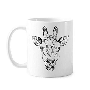 Imagem de Caneca de cerâmica para retrato de animal antílope tibetano cerâmica xícara de porcelana de café louça