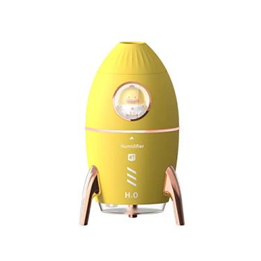 Imagem de umidificador Rocket Jellyfish umidificador de ar presente infantil modelagem criativa névoa legal difusor de óleos essenciais difusor de fragrância umidificadores verde (cor: amarelo)