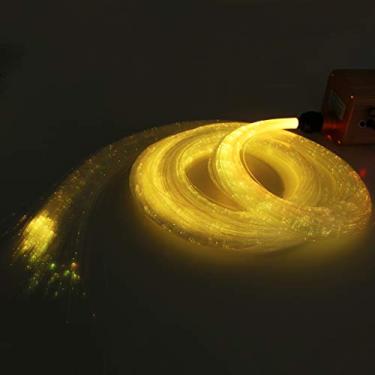 Imagem de AZIMOM PMMA cabo de fibra óptica de plástico de ponta de flash para efeito de luz sensorial de cachoeira de cortina, 200pcs*0.04in*9.8ft, Transparent