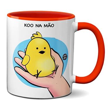Imagem de Caneca Engraçada Koo na Mão Presente Criativo Rede Social (Vermelha)