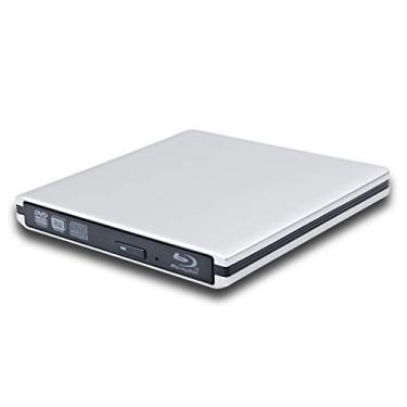 Imagem de Gravador de Blu-ray portátil de alumínio USB 3.0 6X 3D Blu-ray Players para Dell Inspiron 15 13 14 Series 5000 7000 7567 7577 7559 7373 2 em 1 Touch Laptop BD-RE DVD+-R DL Writer Unidade óptica