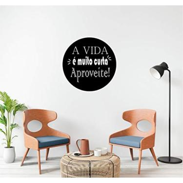 Imagem de Adesivo de Parede Frase mod17 A Vida tamanho 50cmx50cm