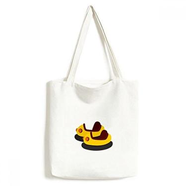 Imagem de Bolsa de lona para carro com ilustração de parque de diversões, bolsa de compras, bolsa casual
