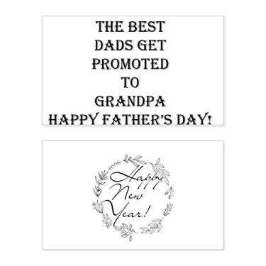 Imagem de Dad Promoted to Grandpa Father's Festival Festival Ano Novo Cartão de felicitações Bless Message Present