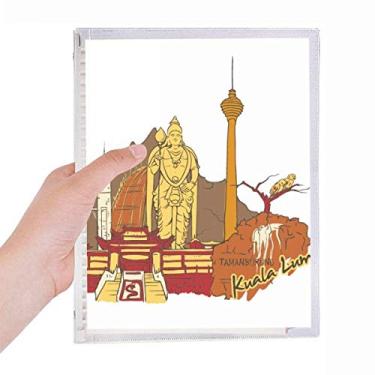 Imagem de Caderno de aquarela Kuala Lumpur da Malásia com folhas soltas e diário recarregável