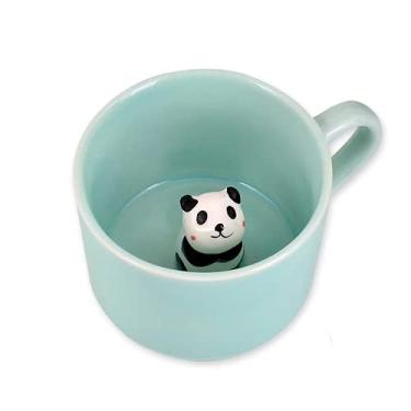 Imagem de PAYNAN Caneca criativa de desenho panda caneca de cerâmica canecas de café chá leite copos presentes