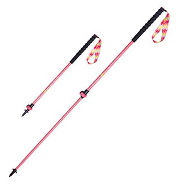 Imagem de Bastões de caminhada para crianças – Pacote com 2 bastões de alumínio 7075 – Trava de alumínio forte – Leve e dobrável ajustável – confortável de EVA – bastões de caminhada para caminhadas