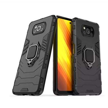 Imagem de Capa Case Capinha Anti Impacto 4 Em1 Suporte Xiaomi Poco x3 PRO (PRETA)