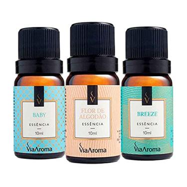 Imagem de KIT 3 ESSÊNCIAS FAMÍLIA OLFATIVA FRESCOS 10 ML VIA Aroma