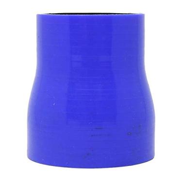 Imagem de Mangote Azul em Silicone Redutor Reto 2,5" (63mm) para 2" (51mm) * 76mm - Epman