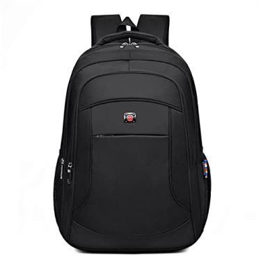 Imagem de Mochila Notebook Masculina Feminina Bolsa Executiva Escolar Mochila de Viagens de Grande Capacidade Preto