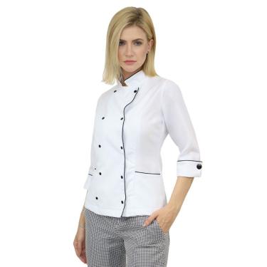 Imagem de Dolmã Feminino Manga 3/4 com Botões de Pressão