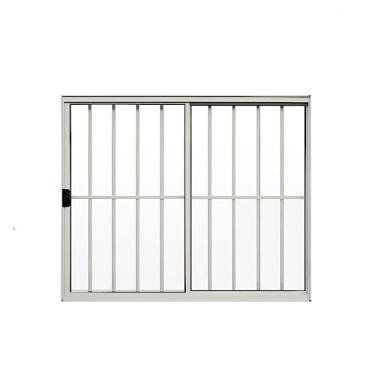 Imagem de Janela 2 Folhas C/Grade 1,00 X 1,00 Aluminio Branco Linha Modular - Hale