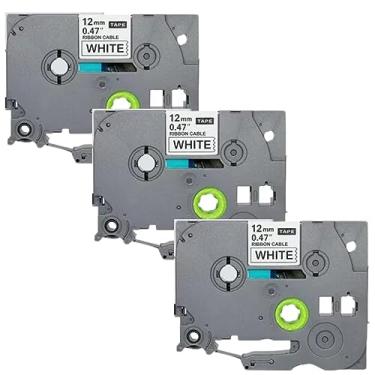 Imagem de 3 Fitas para Fios Tze-FX 231 Compatível P/Rotulador Brother