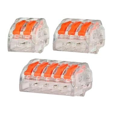 Imagem de 30x Kit Conector Elétrico Emenda Derivação Rápida 2,3,5 Fios