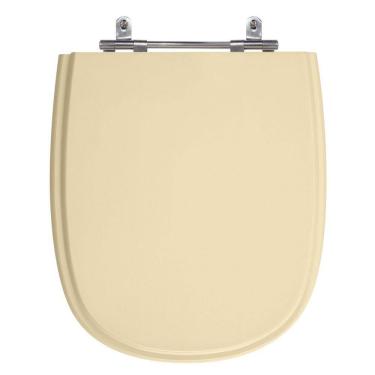 Imagem de Assento Sanitário Sabatini Rosa Salmão Tampa para Vaso Icasa de Madeira Laqueada